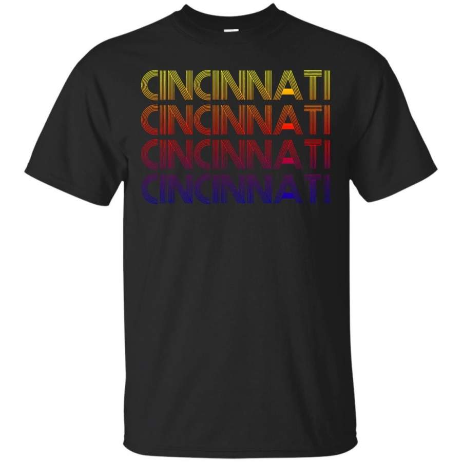 Cincinnati, Ohio – Retro Vintage T Shirt