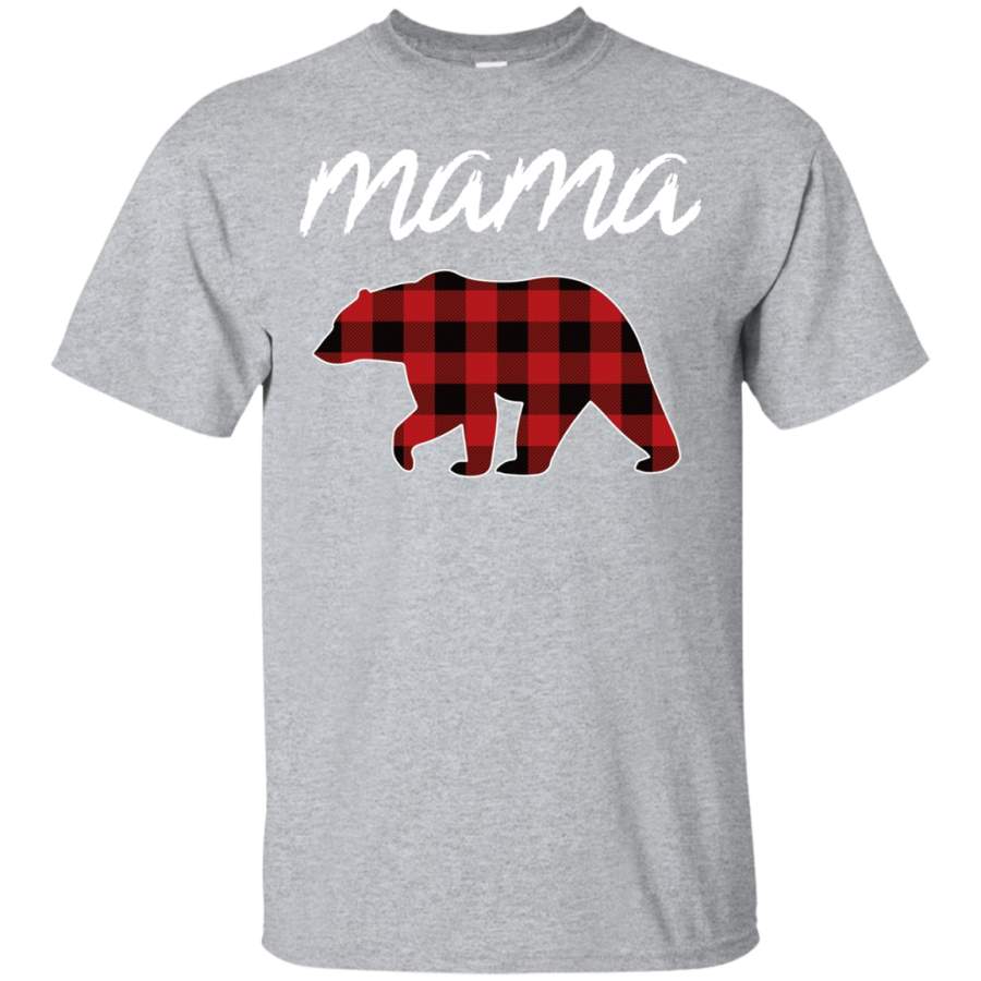 Women’s Mama Bear TShirt, Mama Bear Plaid Shirt, Matching Family