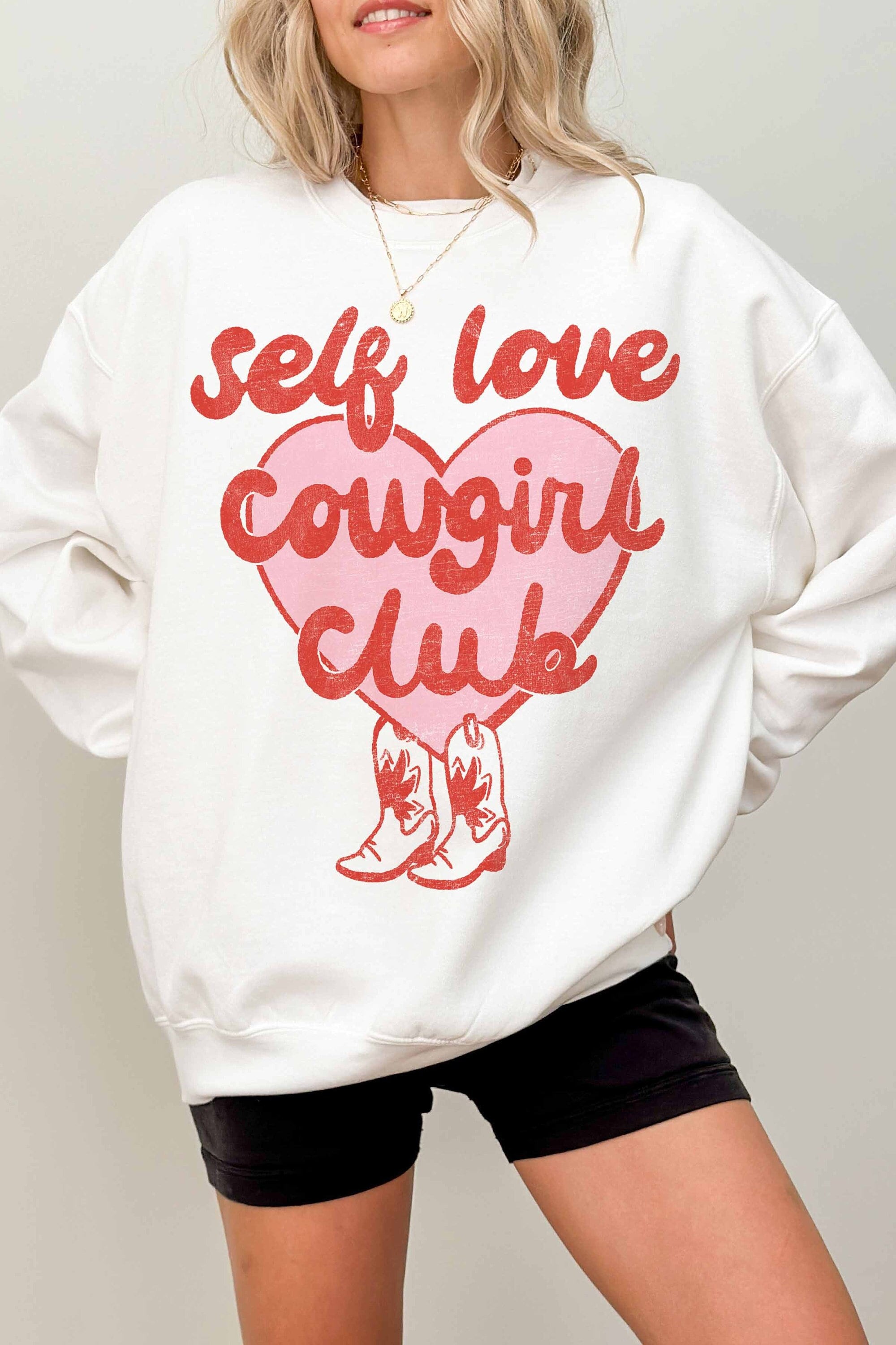 Cherry Sweatshirt Cowgirl Sweatshirt Self Love Valentine Sweatshirt Valentines Day Sweatshirt Valentines Sweater Disco Girl Coquette Girl