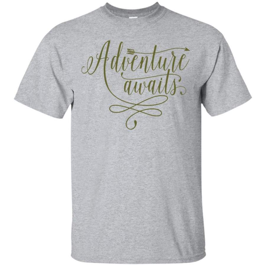 Adventure Awaits – Outdoor Camping, Hiking, Trekking Shirt