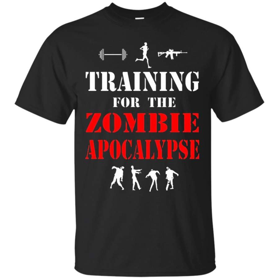 Training For The Zombie Apocalypse Shirt Gym Run Gun