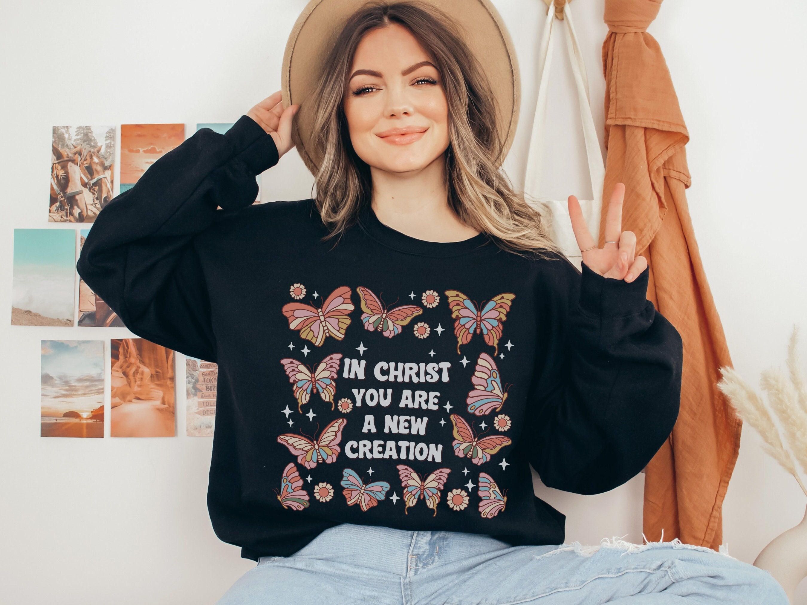 Christian Sweatshirt Womens Christian Apparel Jesus Crewneck Sweatshirt Christian Clothing Trendy Christian Merch Christian Gift For Women