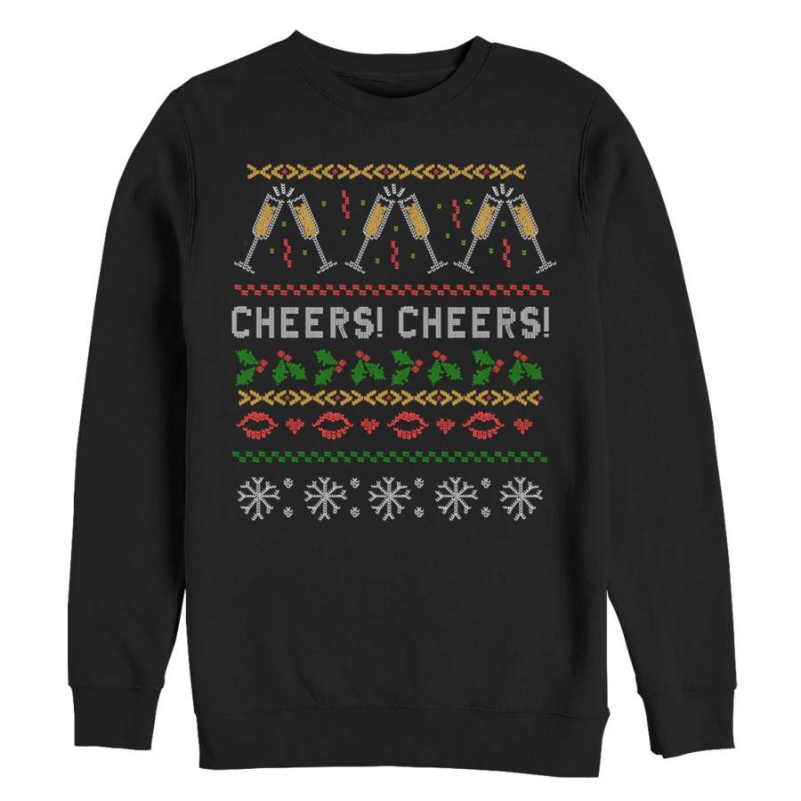 CHIN UP Women’s Ugly Christmas Cheers Sweatshirt