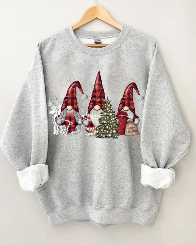 Buffalo Plaid Gnomes Christmas Sweatshirt