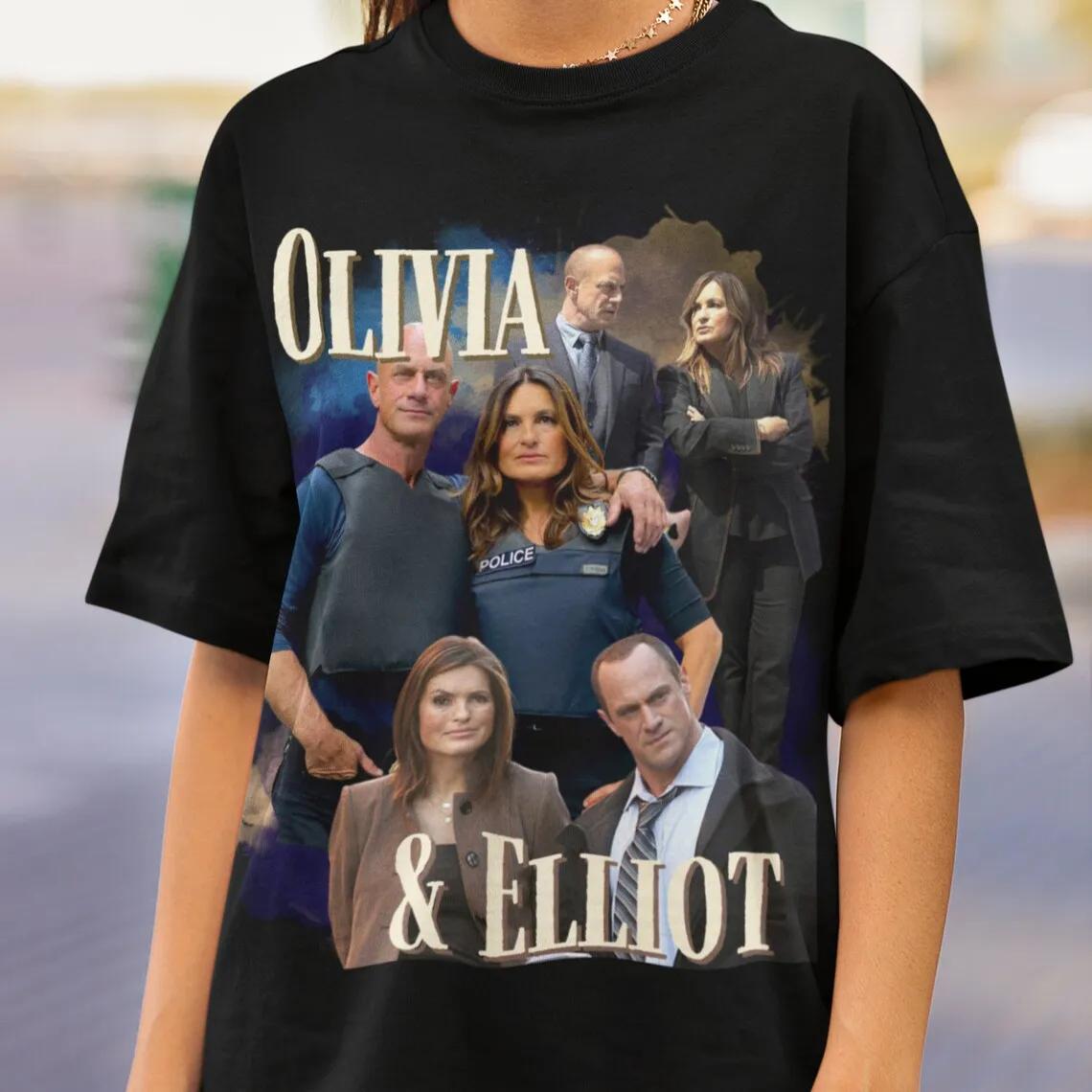 Olivia Benson Elliot Stabler Shirt Bootleg Y2K Style Shirt