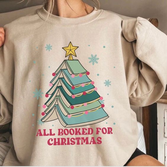 Christmas Reading Shirt, Merry Bookmas, Librarian Sweatshirt, Reading Teacher Shirts Christmas Teacher Shirt