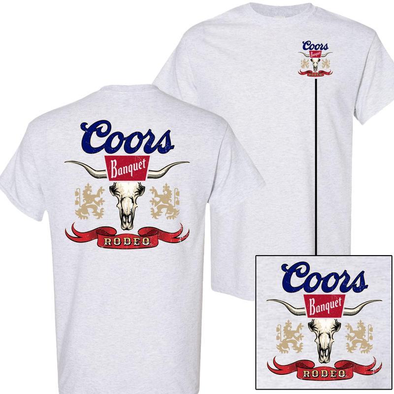 Coors Banquet Rodeo 2-Sided T-Shirt, Vintage Cowboy Shirt, Summer Tee, For Men, For Women