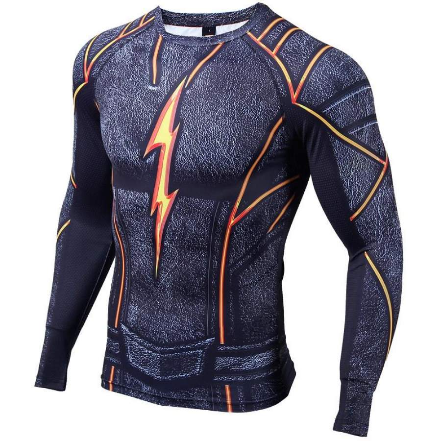 The Flash TV Series Savitar Long Sleeve Compression Shirt