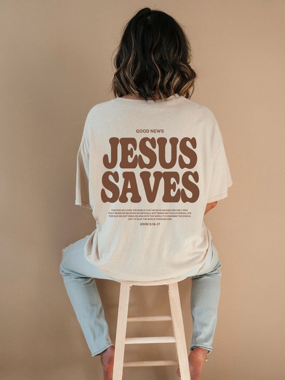 Aesthetic Jesus Saves T-shirt