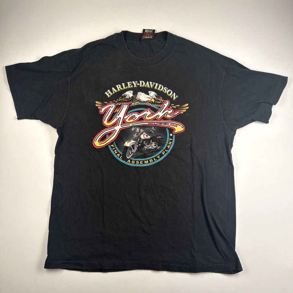 Vintage 1997 Harley Davidson York Museum Shirt, Shirt Outfit, Gift For Men, Gift For Women