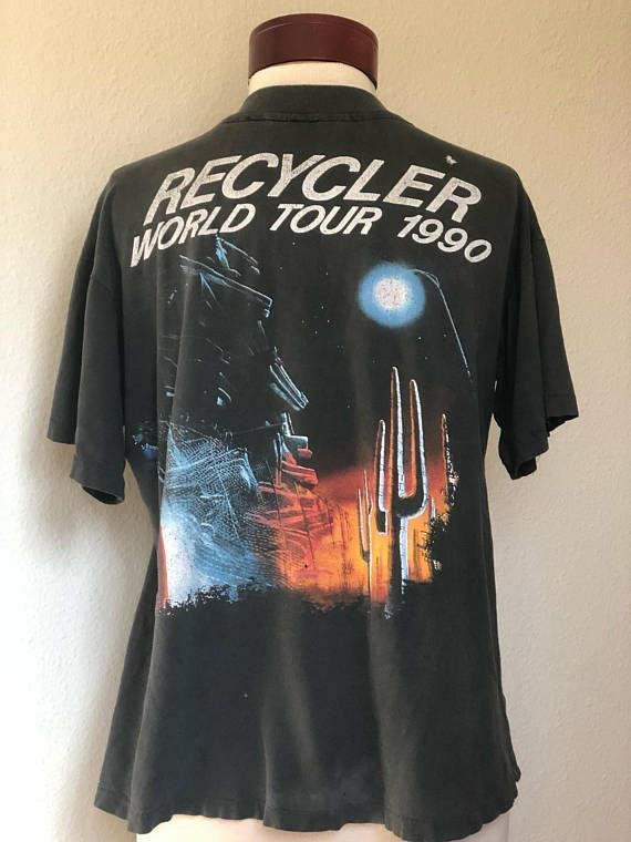 Vintage Shirt Recycler 1990 Tour Shirt Concert Rock Band Shirt 80 Shirt