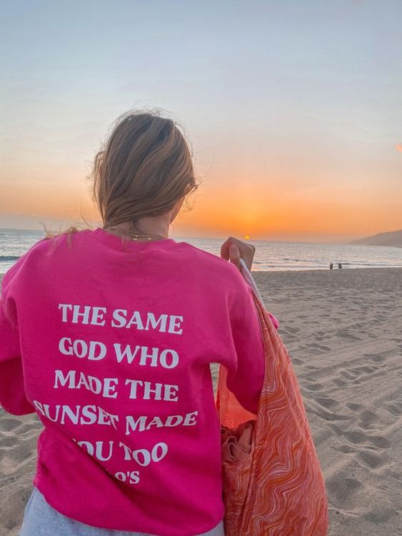 The same god who made the sunset made you too Jesus Christian t-shirt, Shirt Outfit Idea