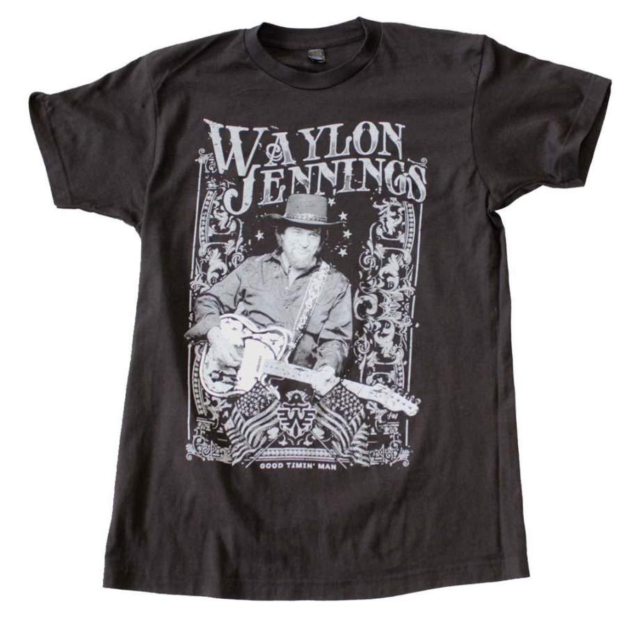 Waylon Jennings Portrait T-Shirt