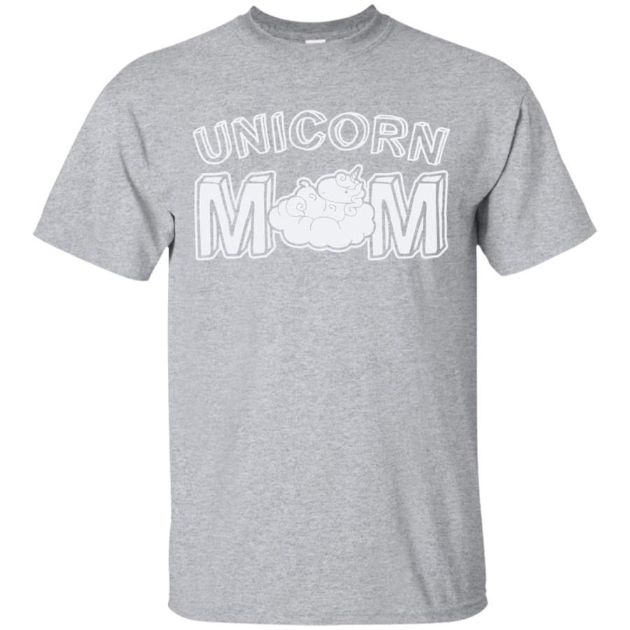 Unicorn Mom Sitting on Cloud T-Shirt