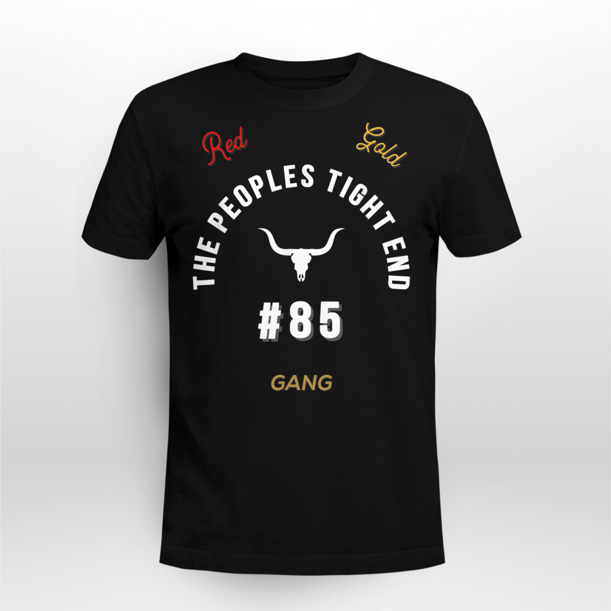 The Peoples Tight End Bay Area Red And Gold Gang Empire Shirt