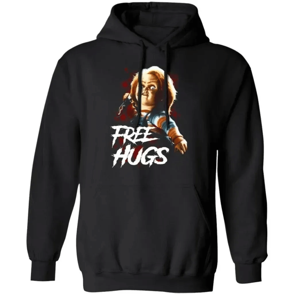 Chucky Free Hugs Halloween Hoodie Funny Halloween Gift Tt09