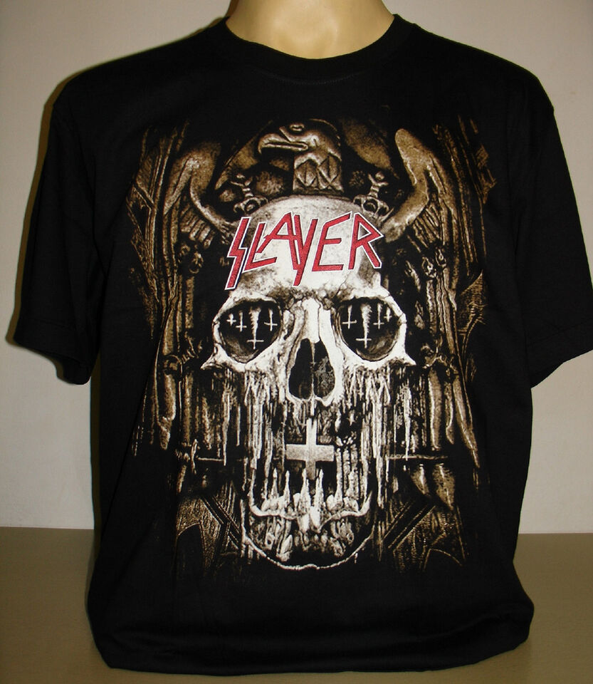 Slayer Thrash Metal Band Skull Eagle T-Shirt, Shirt Outfit Idea