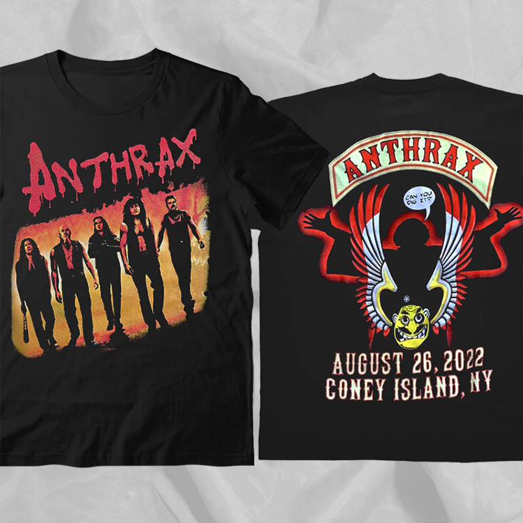 Anthrax The Warriors Black Tour Vintage Double Sided T-Shirt, Shirt Outfit Idea