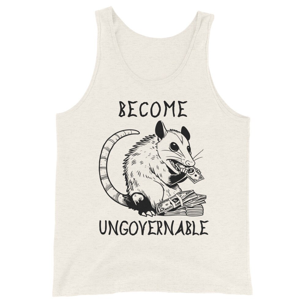 Become Ungovernable Opossum – Cute Meme Tank Top